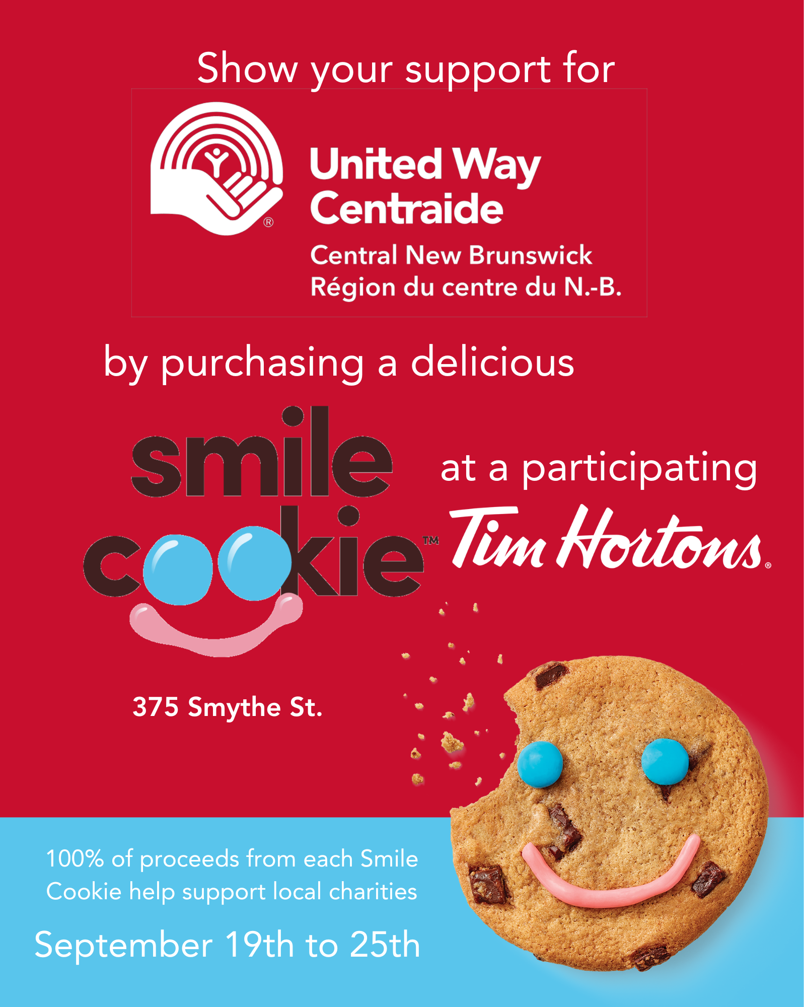 Smile Cookie Graphic (2) : United Way Central N.B.